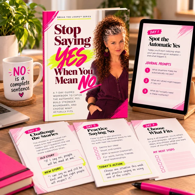 The Stop Saying Yes guide and worksheets